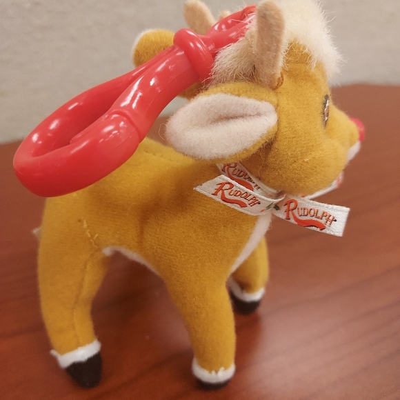 Rudolph the Red Nosed Reindeer Plush 1999 Christmas Animal Ornament Vintage - Picture 4 of 8